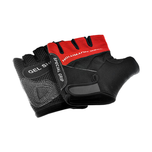 Czarno-czerwone rękawiczki na siłownię GLOVES GEL SHOCK RED