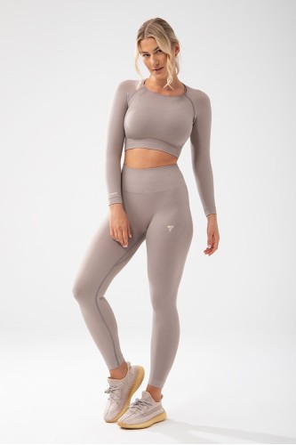 Szare legginsy damskie TRECGIRL SPORT LEGGINGS 160 GREY