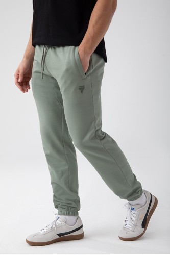 Zielone spodnie dresowe męskie TW BASIC PANTS 180 M GREEN