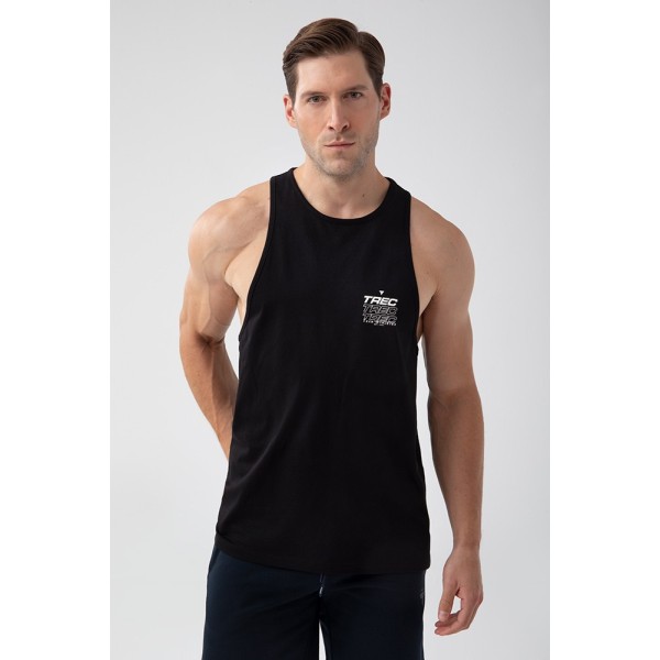 Czarny tank top męski TW BASIC TANK TOP 180 M BLACK