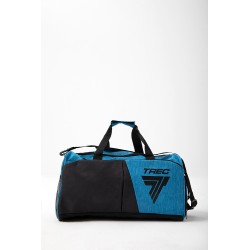 Czarno-niebieska torba sportowa TREC GYM MEDIUM BAG 014 BLACK & BLUE